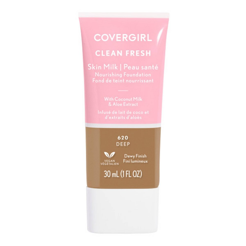 COVERGIRL Clean Fresh Skin Milk Foundation Dewy Finish - 620 Deep - 1 Fl Oz - Bellso